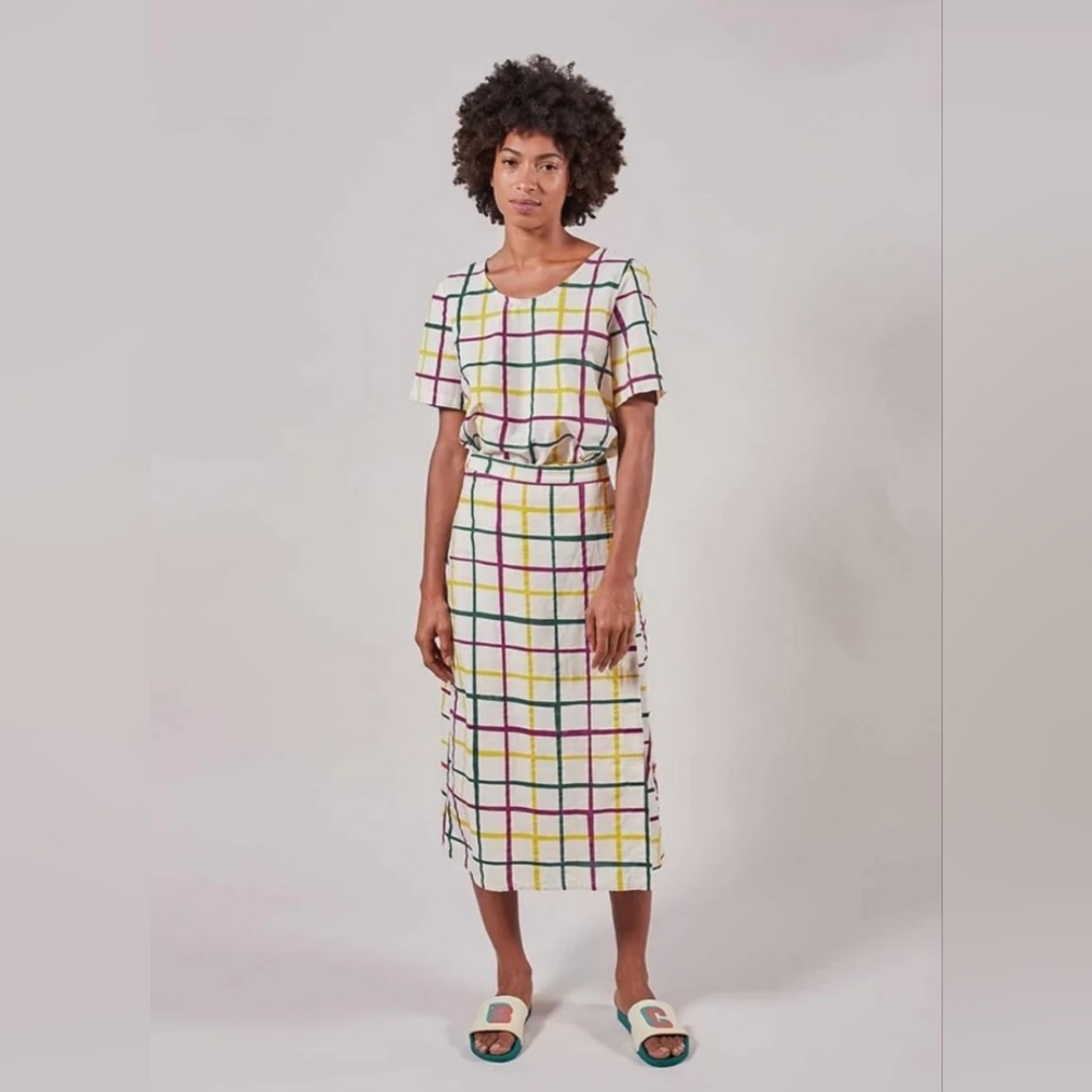 BOBO Choses Multicolor Striped Crop Top & Wrap Skirt - sz. XS